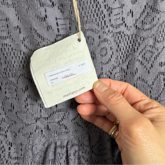 Matta NY gray lace 3/4 sleeves tunic - Picture 5 of 10